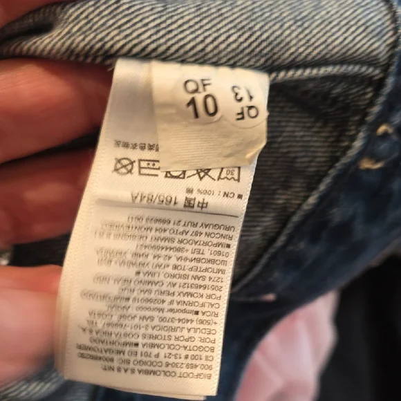 NWT $118 GAP X CULT GAIA ASYMMETRICAL BLUE DENIM JACKET SIZE XS - Picture 12 of 12